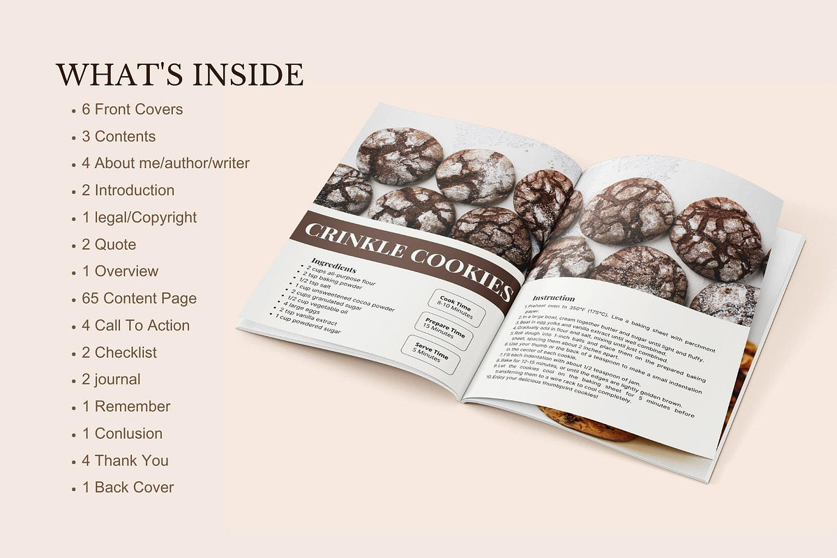 Canva Cookie E-Book Template, a Templates & Theme by Raytas Studio (Photo 2 of 11)