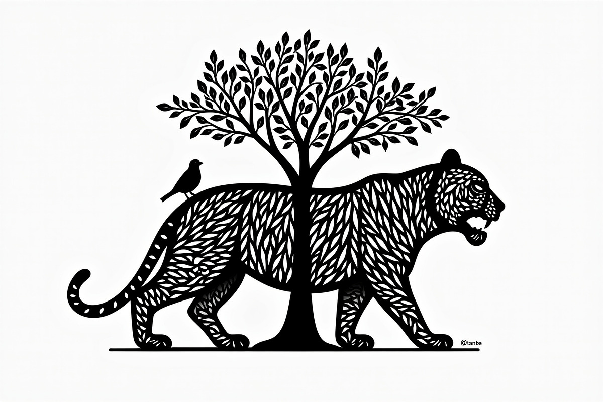 Beautiful Cheetah Silhouette Vector, an Illustration by Amazin_art (Photo 5 of 21)