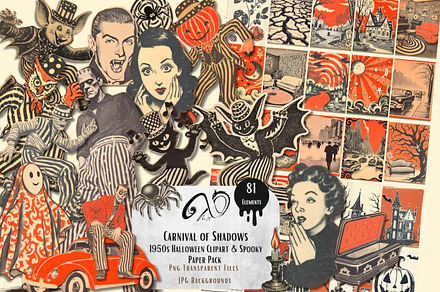 Carnival of Shadows: A Spooky 1950s