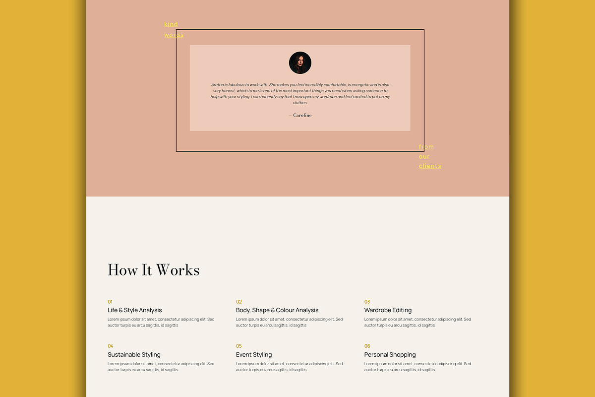 Home Page Elementor Template WP, a Landing Page Template by Eva Cogollos Studio (Photo 3 of 5)