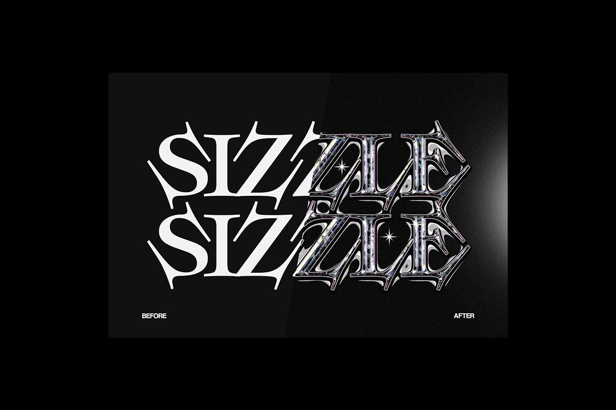 Chrome Metallic Text Effects, a Layer Style Add-On by Matsero (Photo 4 of 4)