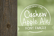 Cashew Apple Ale Font Family, a Script Font by Brittney Murphy Design (Thumbnail 1 of 3)