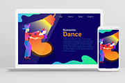 Landing Page Romantic Dance, a Landing Page Template by bungamustia (Thumbnail 2 of 2)