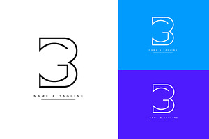 Initial letters BG or GB logo design, a Branding & Logo Template by Aleesher
