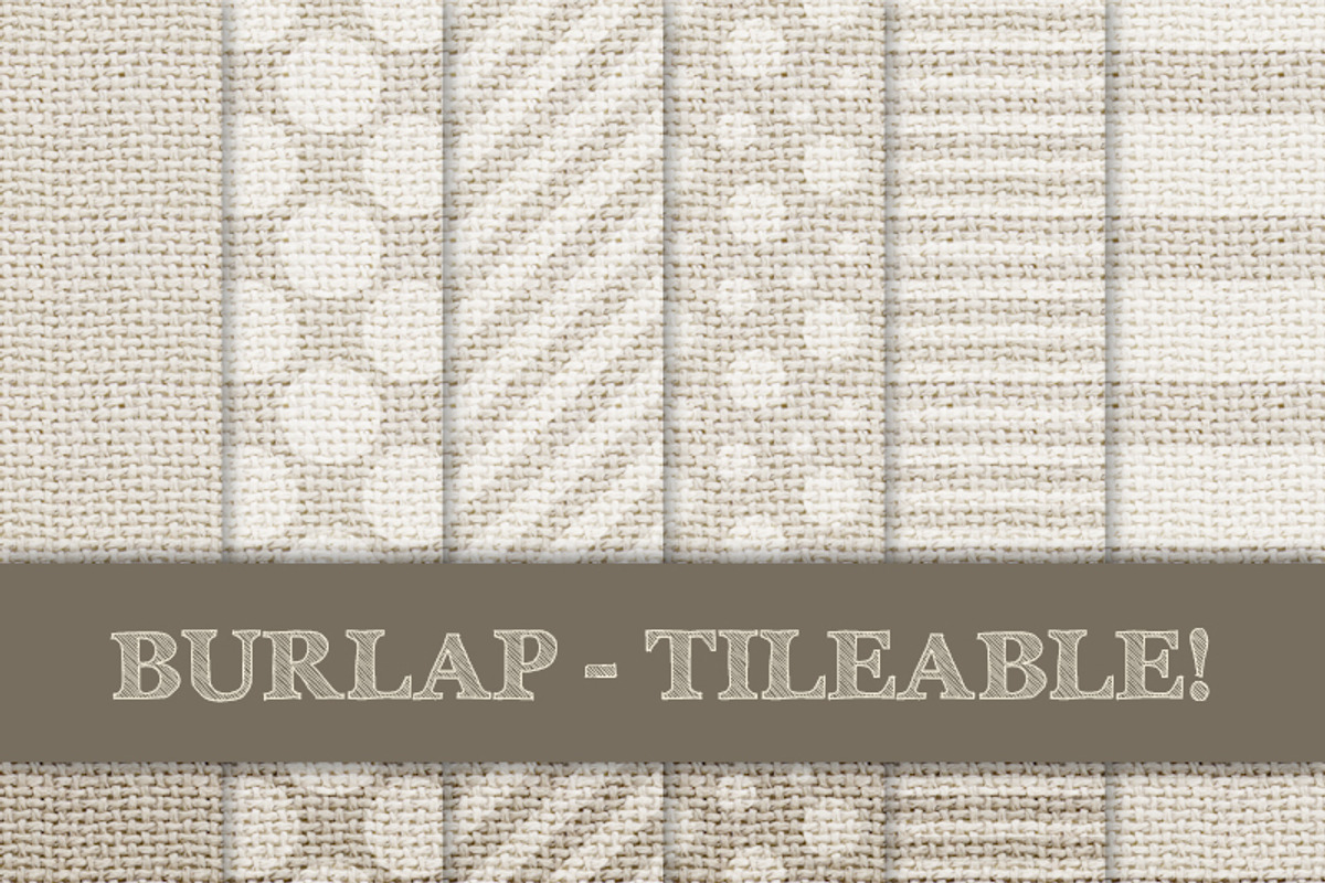 Burlap Digital Papers - Cream, Beige