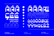 Acanica a Y2K Futuristic Font, a Sans Serif Font by Rasiorise Studio (Thumbnail 4 of 9)