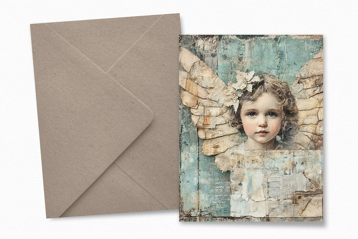 Vintage Christmas Angels, a Decorative Illustration by rileyBgraphics (Photo 3 of 5)