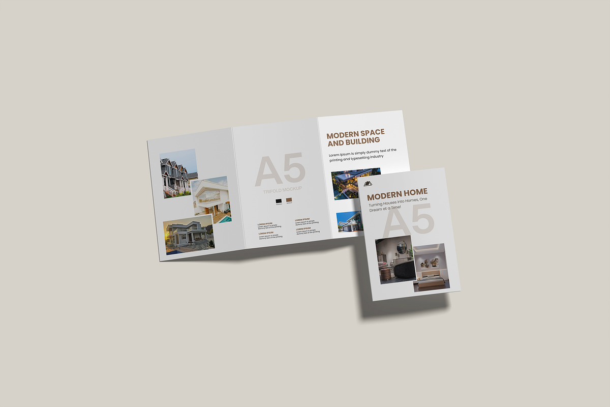 High Hesolution A5 Trifold Mockup, a Books & Magazine Mockup by rahmatmoscae (Photo 5 of 5)