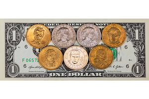 President dollar coins one dollar