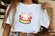 Cute Cartoon Axolotl Clipart, an Illustration by CrexoraLab (Thumbnail 4 of 5)