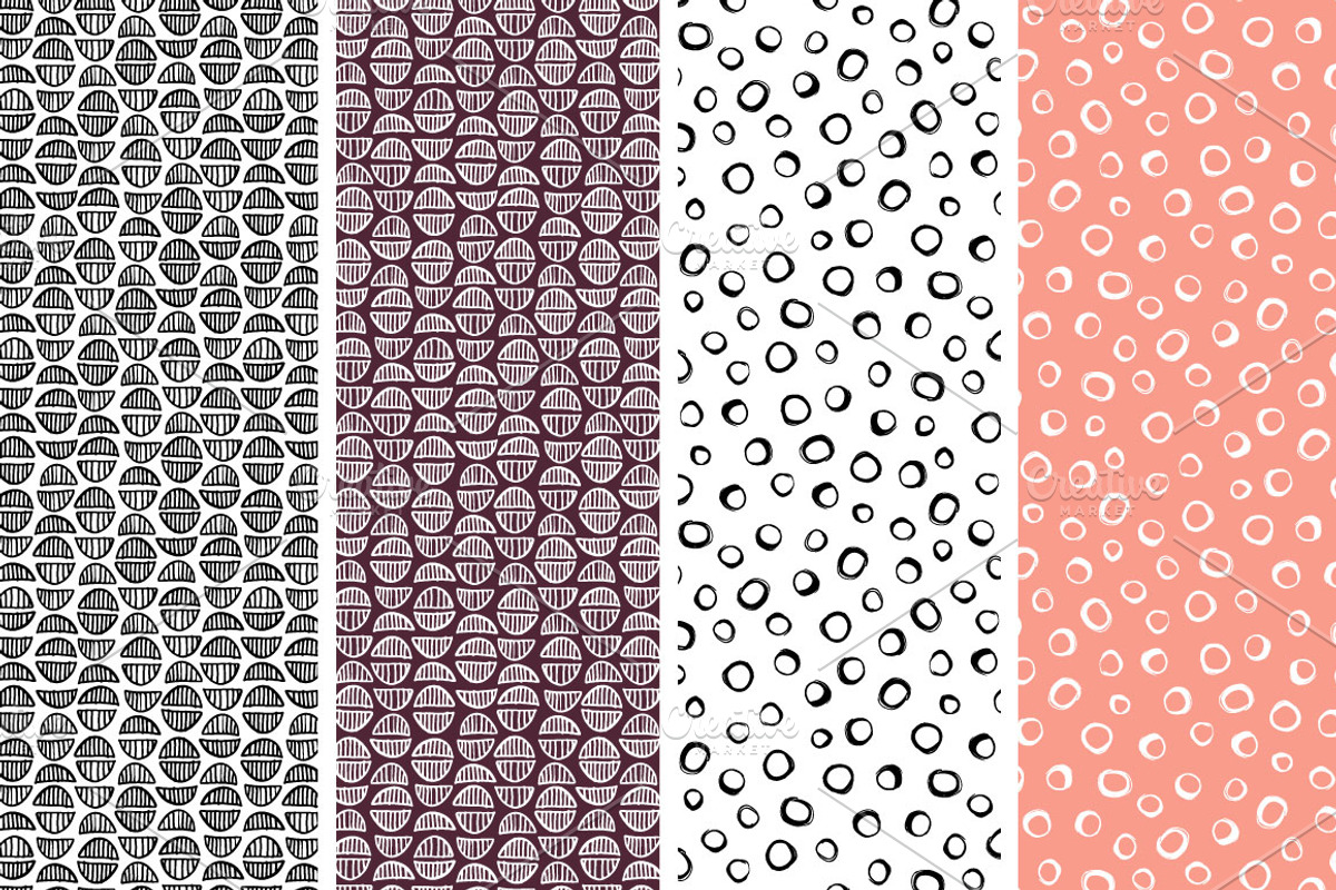 Ink geo patterns, a Pattern Graphic by Wild Rose (Photo 4 of 6)