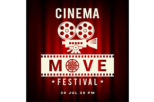 Cinema poster. movie festival, a Sport Illustration by Onyx