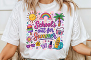 School out Summer Cute Doodle PNG, a Work Illustration by Sublimation Artist (Thumbnail 4 of 9)