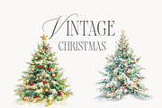 Vintage Christmas Clipart Collection, a Seasonal Illustration by studioequinox (Thumbnail 6 of 8)