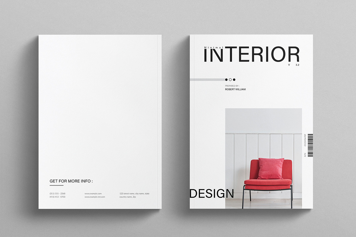 Minimal Interior Design Template, a Brochure Template by E-Type (Photo 7 of 7)