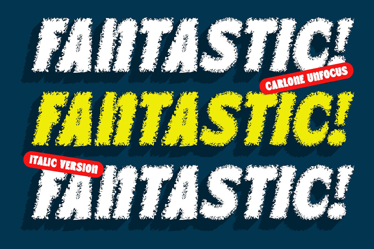 Carlone Unfocus, a Sans Serif Font by Craft Supply Co. (Photo 2 of 8)