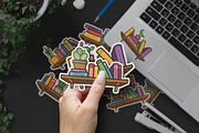 Set of Interior bookshelves, a Graphic by Allmostudio (Thumbnail 3 of 4)