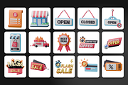 Black Friday Icon Set, an Object 3D Model by Flat Icons (Thumbnail 8 of 8)