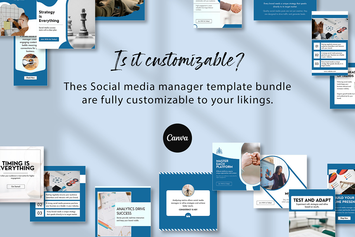 Social Media Manager Canva Bundle, a Social Media Template by Snapybiz (Photo 9 of 10)