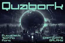 Quabork - Futuristic Square Fonts