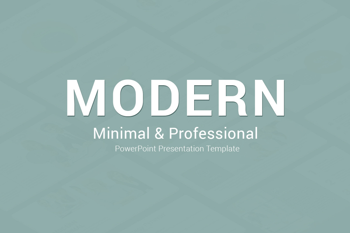 Modern Minimal PowerPoint Template, a Presentation Template by SlideArt (Photo 1 of 22)