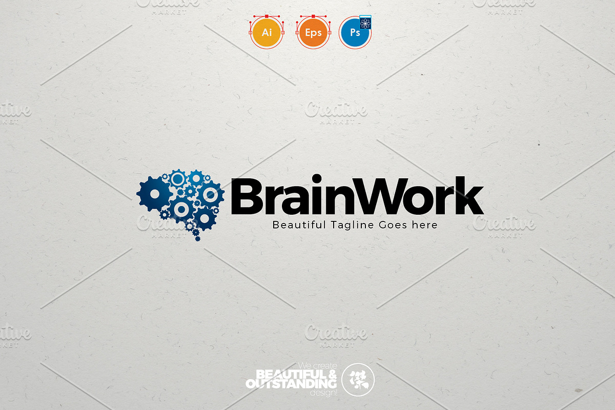 Brain Work, a Branding & Logo Template by KitCreativeStudio2