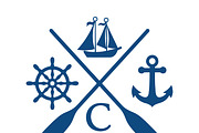 Nautical Adventure Emblem Design, an Object Illustration by CarWrap design (Thumbnail 2 of 3)