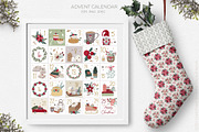 Cozy Christmas pattern & clipart, a Seasonal Illustration by Cozy pattern shop (Thumbnail 10 of 13)
