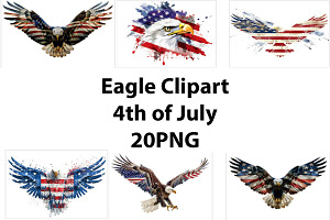 American Eagle Flag Patriotic PNG, an Object Graphic by VetalStock