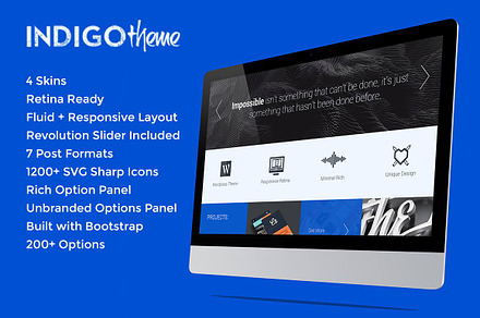 Indigo - Creative/Fluid WordPress Th