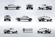Pickup Truck Mock-Up, an Advertising Mockup by Hubzway (Thumbnail 1 of 8)