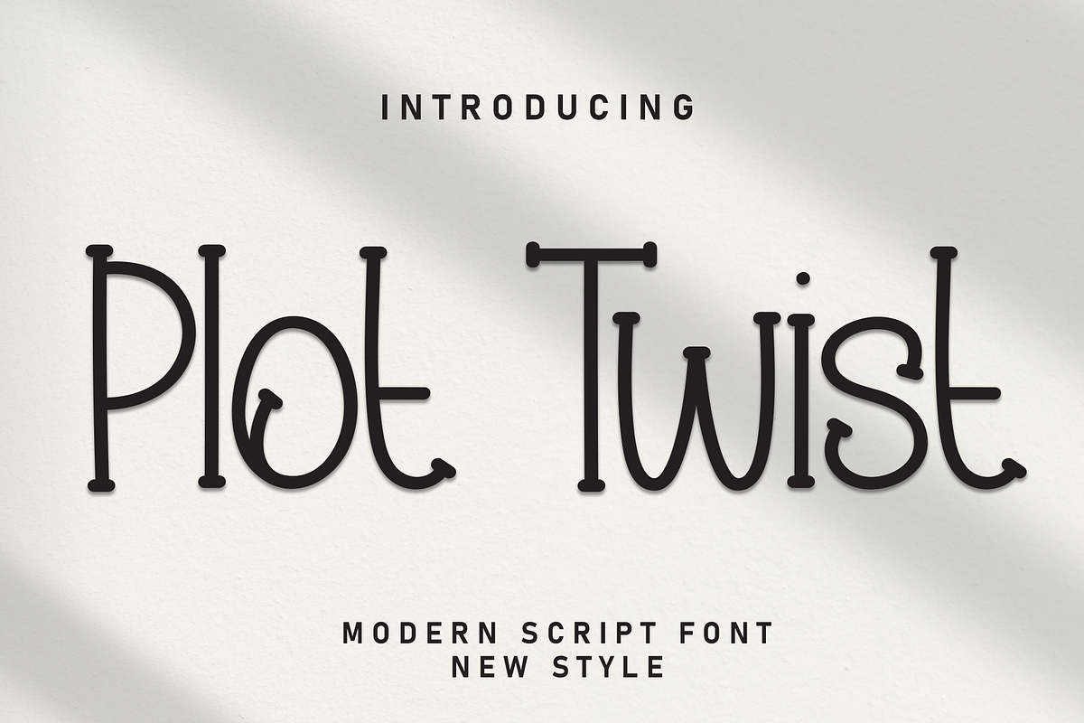 Plot Twist | Script Font, a Script Font by Scratchones (Photo 1 of 8)