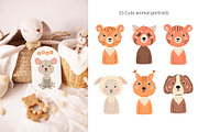 Animal babies cute illustrations, an Animal Illustration by OxanaTally (Thumbnail 3 of 13)