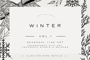 35 Winter Procreate Stamps, a Brush Add-On by SorrDesign (Thumbnail 1 of 3)