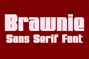 Brawnie - Sans Serif Font