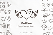 Hearts, Frames, Swirls, a Graphic by PixMarket (Thumbnail 1 of 6)