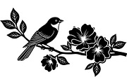 Birds on Branch Vector Collection, an Illustration by Designer_Momina (Thumbnail 13 of 21)