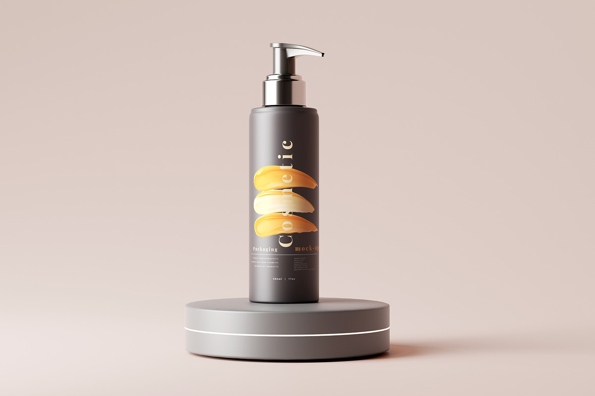 Dark Plastic Cosmetic Mockup Bundle, a Cups & Container Mockup by pmvch (Photo 63 of 111)