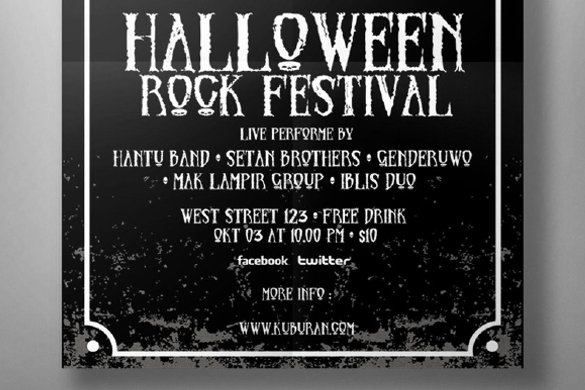 Halloween Party Night Flyer Template, a Flyer Template by KAZ by IanMikraz Studio (Photo 2 of 3)