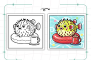 Bold and Easy Comfy Ocean, an Animal Illustration by Ink Gallery (Thumbnail 3 of 9)