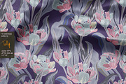 Tulip seamless vector set, a Pattern Graphic by PatternsBlooming (Thumbnail 5 of 8)