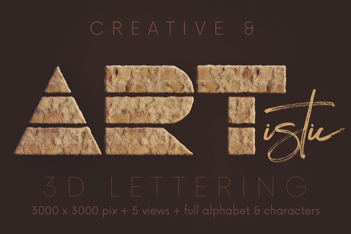 Build It Brick - 3D Lettering, a Graphic by MIIM (Photo 5 of 8)