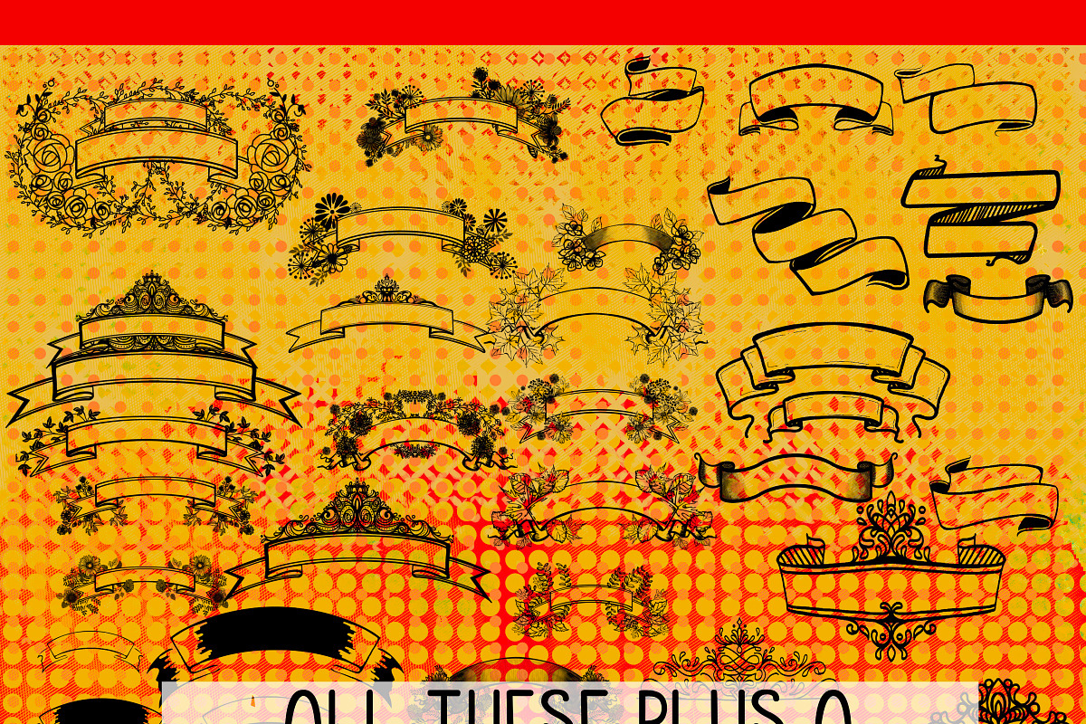 Banner brush set for procreate, a Brush Add-On by Courtney Leigh creates (Photo 2 of 2)