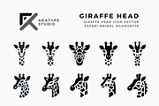Giraffe Head Icon Vector, an Icon by Akatype Studio (Thumbnail 1 of 3)