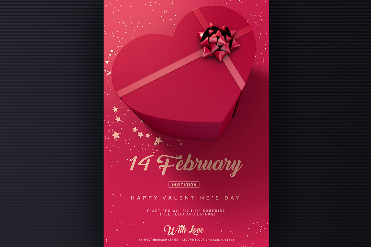Valentine's Day Flyer, a Flyer Template by graystudio (Photo 3 of 3)