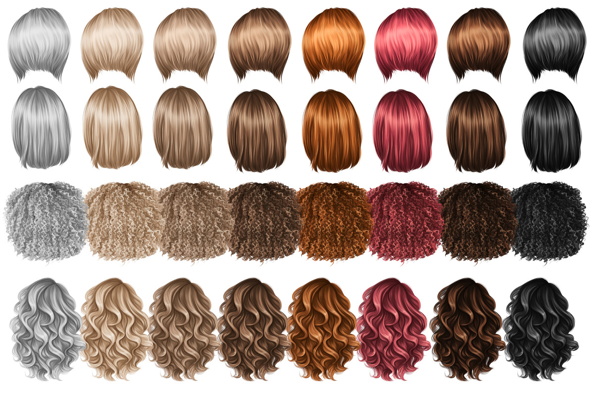 Natural hair clipart, an Illustration by Elenbushe (Photo 3 of 10)