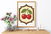 Vintage Cherry Label Printable, an Illustration by GatewayDesign (Thumbnail 6 of 6)