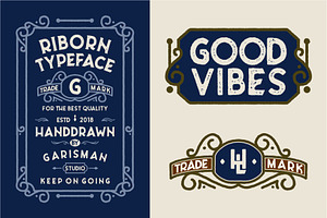 Riborn - Stamp Typeface