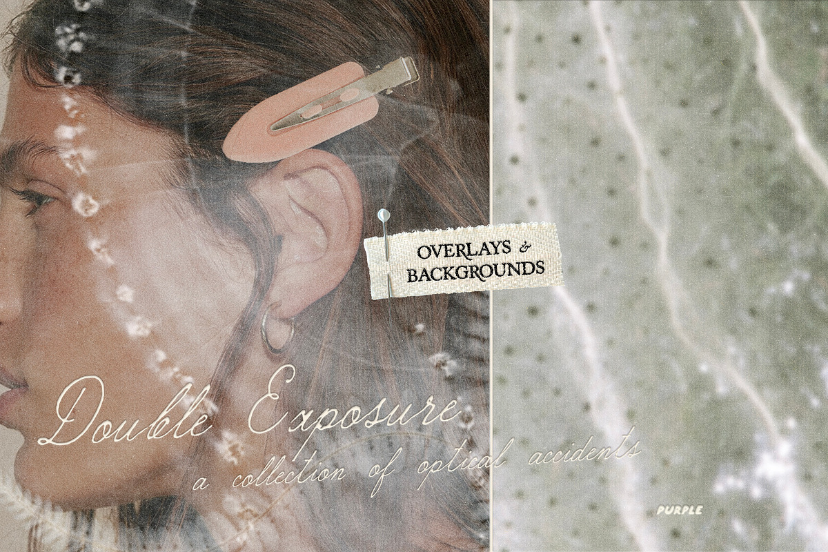 Double Exposure Overlays Backgrounds, a Texture Graphic by Purple (Photo 1 of 12)