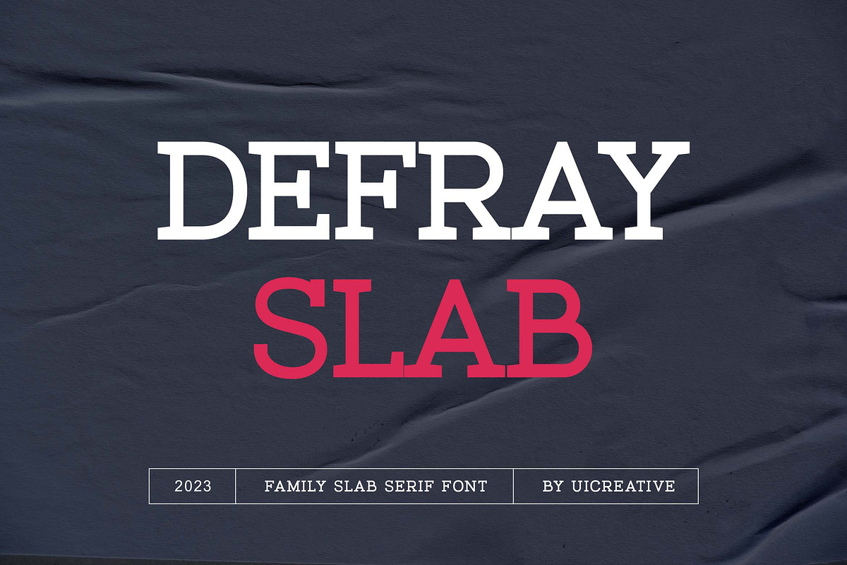 Defray Slab Font Family, a Slab Serif Font by UICreative (Photo 1 of 13)